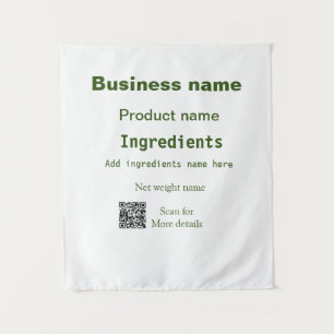 Tapete De Parede Ingredientes adicionam nome do produto ponderador