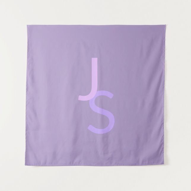 Tapete De Parede Iniciais Monogramáticas Sobrepostas Modernas | Rox (Frente)
