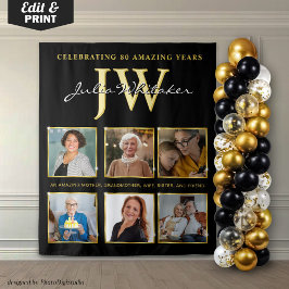 Tapete De Parede Inicial Gold Personalizado Fundo de Aniversário co