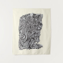 Tapete De Parede Innerbeastman, desenho de tinta