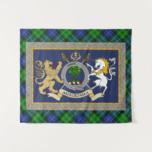Tapete De Parede Insígnia da Clan Abercrombie & Tartan Personalizad