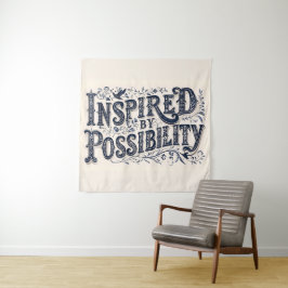 Tapete De Parede Inspirado pela Possibilidade - (Fundo bege)