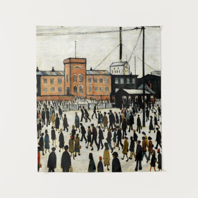 Tapete De Parede Ir Trabalhar L.S Lowry (Frente)