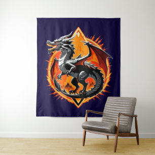 Tapete De Parede Ira do Dragão: O Samurai Desperta / Arte Clássica