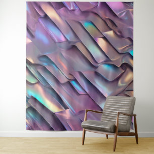 Tapete De Parede Iridescente futurista/abstrato holográfico