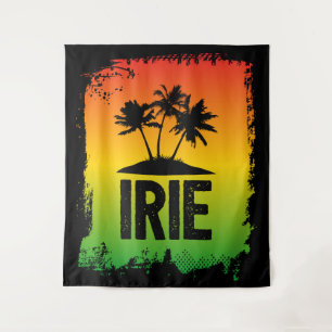 Tapete De Parede IRIE Jamaican Rastafarian saudando sunset Impressã
