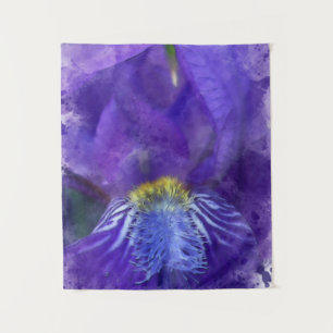 Tapete De Parede Iris Flor Puro Watercolor
