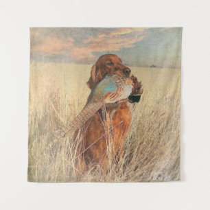 Tapete De Parede Irish Setter com faisão