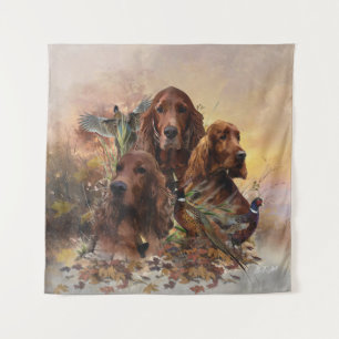 Tapete De Parede Irish Setters com Faasants - Caça à Paixão