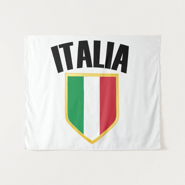 Tapete De Parede Italia Crest Itália Flag (Frente (Horizontal))