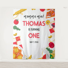 Tapete De Parede Italian Birthday Party backdrop
