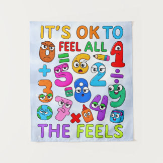 Tapete De Parede Its OK To Feel All The Feels Maths Poster for Kids