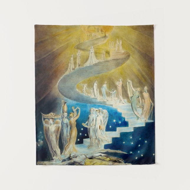 Tapete De Parede Jacob's Ladder by William Blake (Frente)