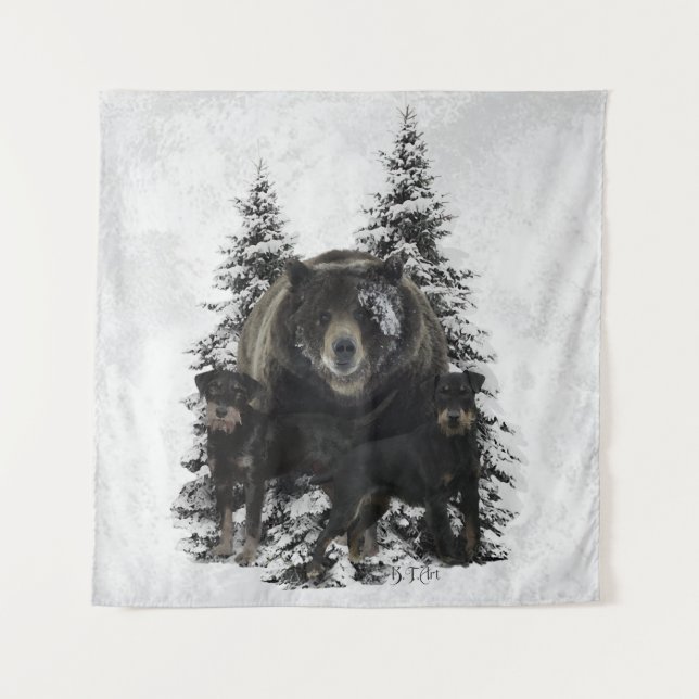 Tapete De Parede Jagdterrier (Frente)