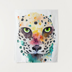 Tapete De Parede Jaguar Wild Animal Nature Watercolor Pintura