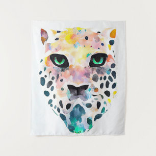 Tapete De Parede Jaguar Wild Animal Nature Watercolor Pintura