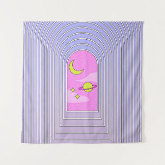 Tapete De Parede Janela para o universo, cosmos digitais esotéricos