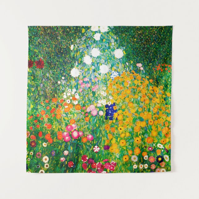 Tapete De Parede Jardim de Flores de Gustav Klimt (Frente)