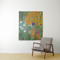 Jardim de Flores por Gustav Klimt