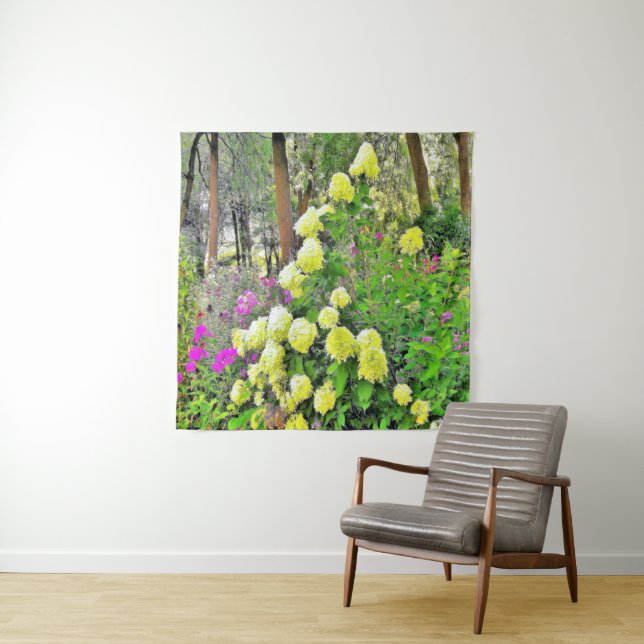 Tapete De Parede Jardim de Hydrangea do Chartreuse Green Limelight (In Situ)