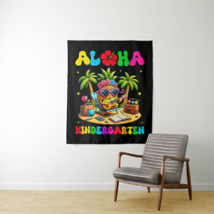 Tapete De Parede Jardim de Infância Aloha Abacaxi Havaí Volta às Au