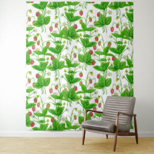 Tapete De Parede Jardim de morango