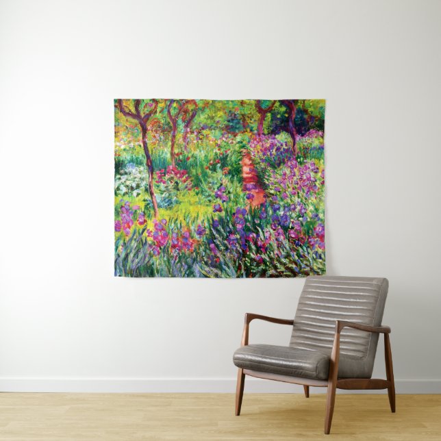 Tapete De Parede Jardim Íris em Giverny por Claude Monet (In Situ (Horizontal))