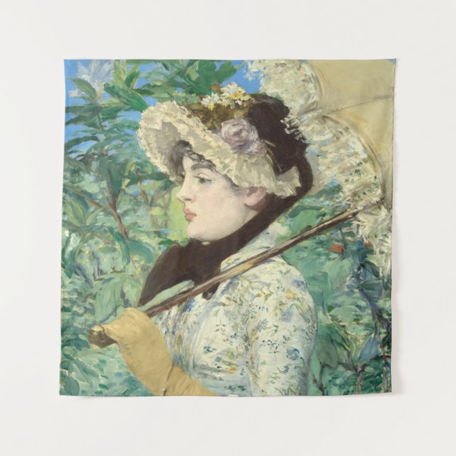 Tapete De Parede Jeanne (Primavera) Edouard Manet   (Frente)