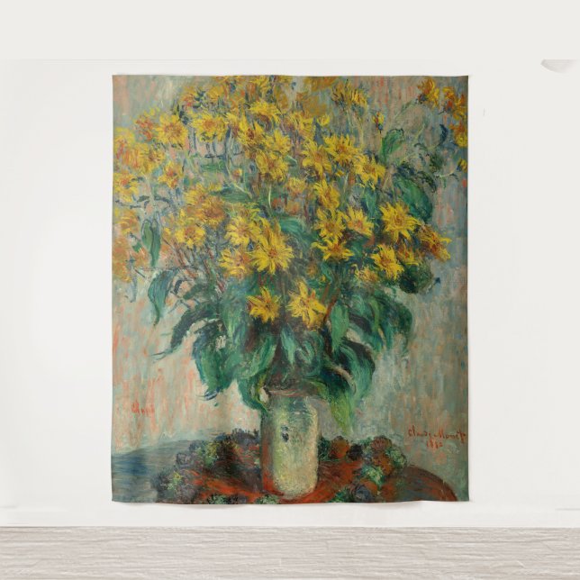 Tapete De Parede Jerusalém - Flores do Artichoke - Claude Monet (Frente)