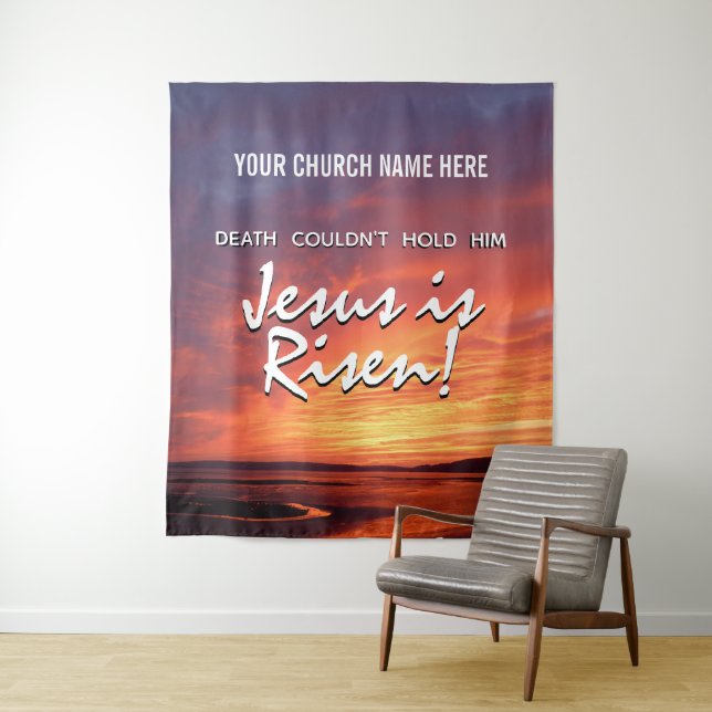Tapete De Parede JESUS RESSSUSCITOU Igreja Cristã Páscoa (In Situ)