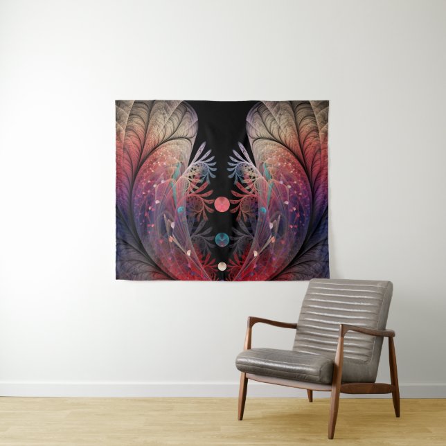 Tapete De Parede Jonglage Abstrato Modern Fantasy Fractal Art (In Situ (Horizontal))