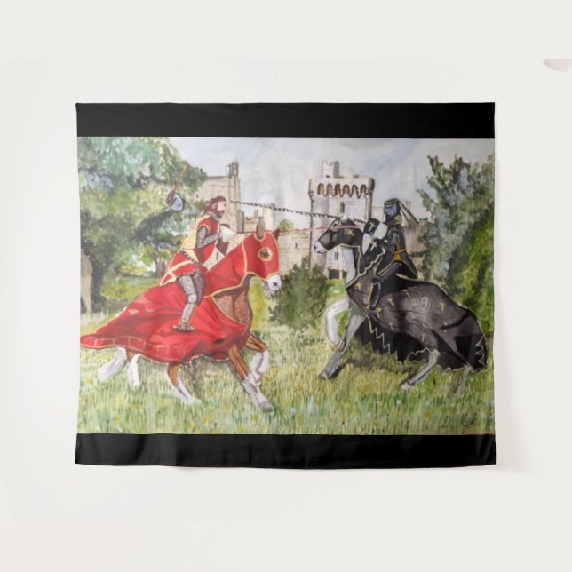 Tapete De Parede Joust medieval (Frente (Horizontal))