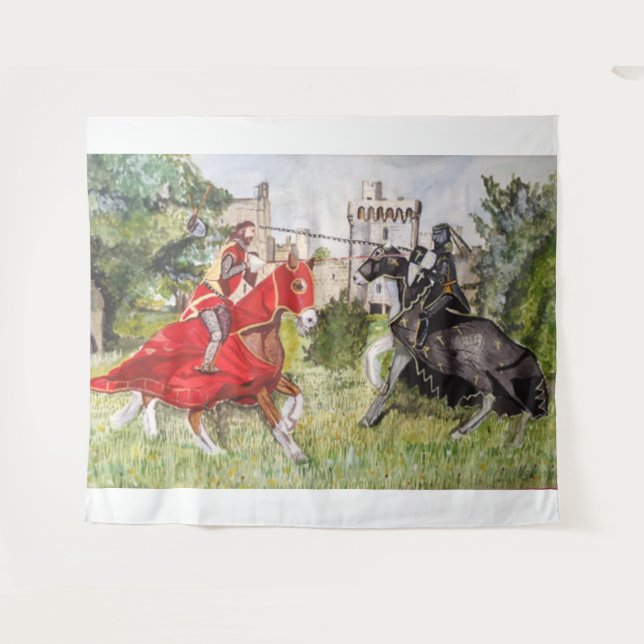 Tapete De Parede Joust medieval (Frente (Horizontal))
