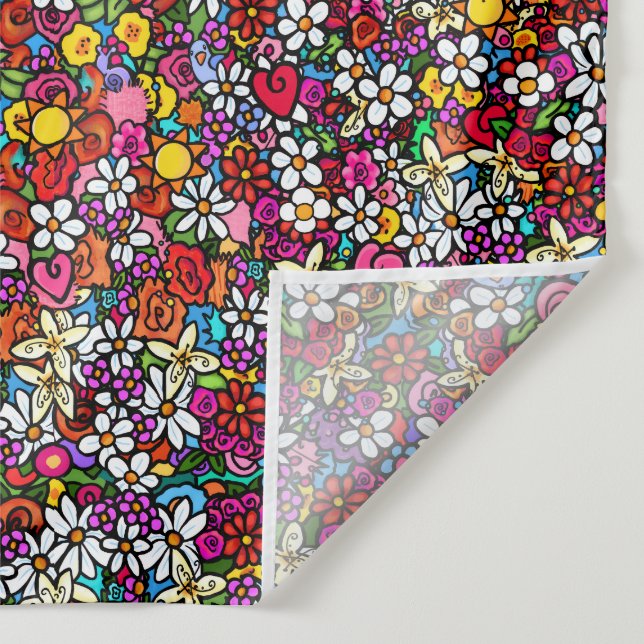 Tapete De Parede Joyful Garden Groovy  (Detalhe)