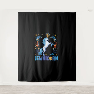 Tapete De Parede Judeu-Judeu-Judeu-Fofo-Judeu Unicórnio Menorah Cha