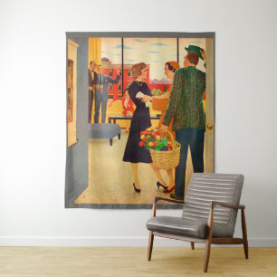 Tapete De Parede Juntando-se aos Cibulskis para assistir TV