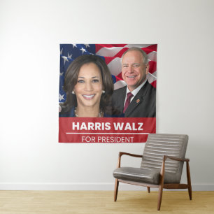 Tapete De Parede Kamala Harris Tim Walz