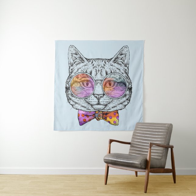 Tapete De Parede Kat Gatinho Sábio (In Situ)