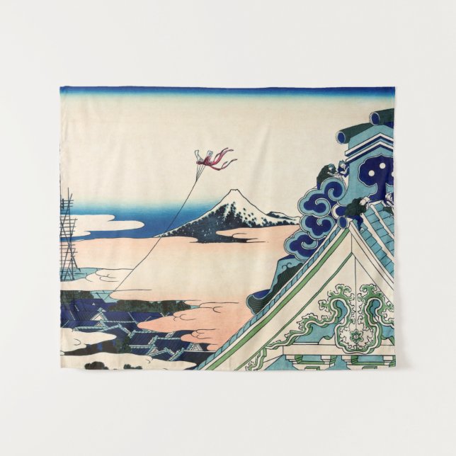 Tapete De Parede Katsushika Hokusai - Templo Asakusa Honganji, Edo (Frente (Horizontal))