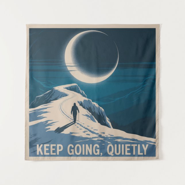 Tapete De Parede Keep Going, Quietly (Frente)