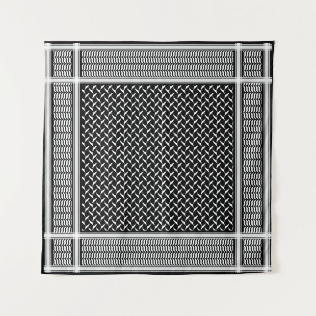 Tapete De Parede Keffiyeh palestino (Frente)
