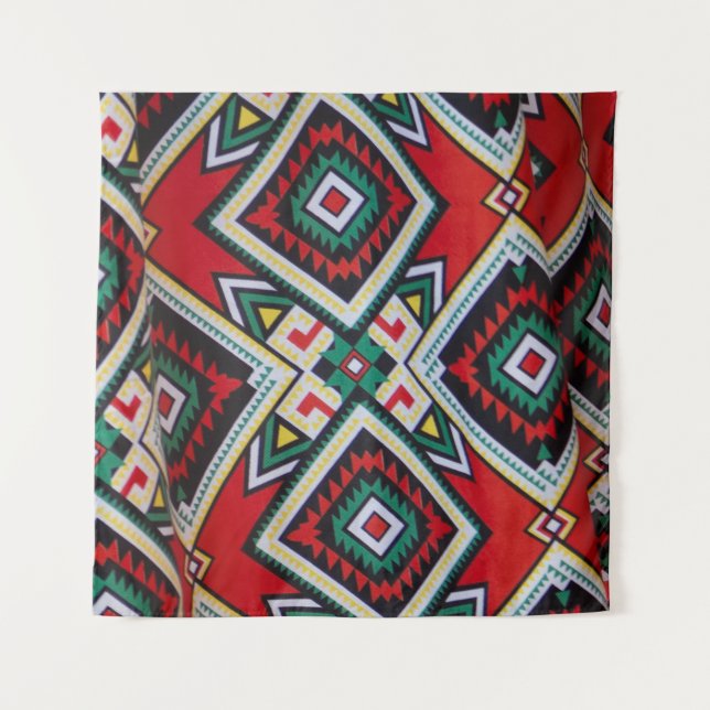 Tapete De Parede Kente Geometric Tapestry (Frente)