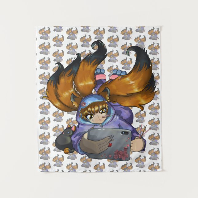 Tapete De Parede Kitsune Life (Frente)