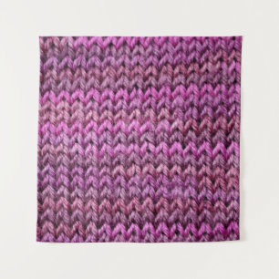 Tapete De Parede Knit Harmony: Textura de distribuição roxa
