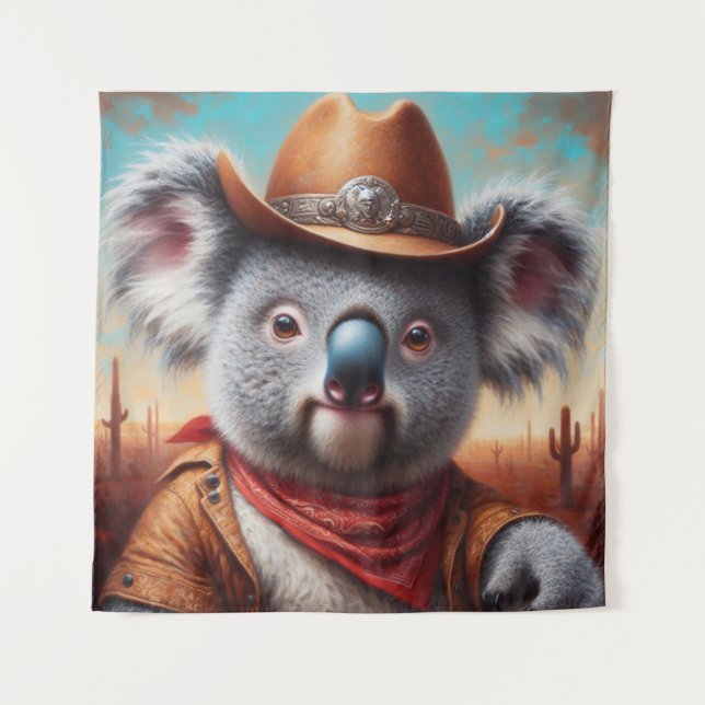 Tapete De Parede Koala Cowboy (Frente)