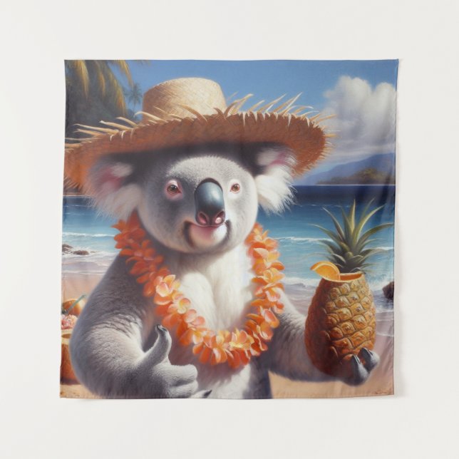 Tapete De Parede Koala Luau (Frente)
