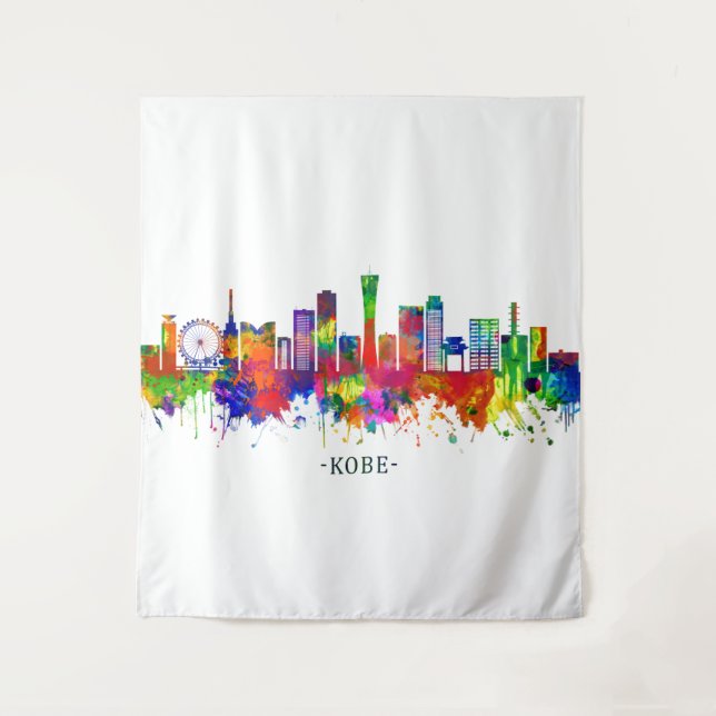 Tapete De Parede Kobe Japan Skyline (Frente)