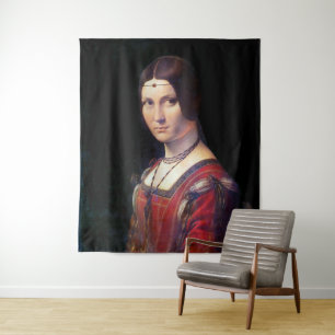Tapete De Parede La Belle Ferronniere, Leonardo da Vinci