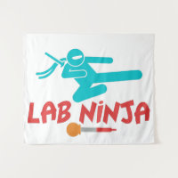 LAB NINJA - TAPESTRIA CIENTISTA DO LAB MÉDICO