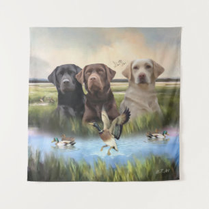 Tapete De Parede Labrador Retrievers, (Cães de caça)